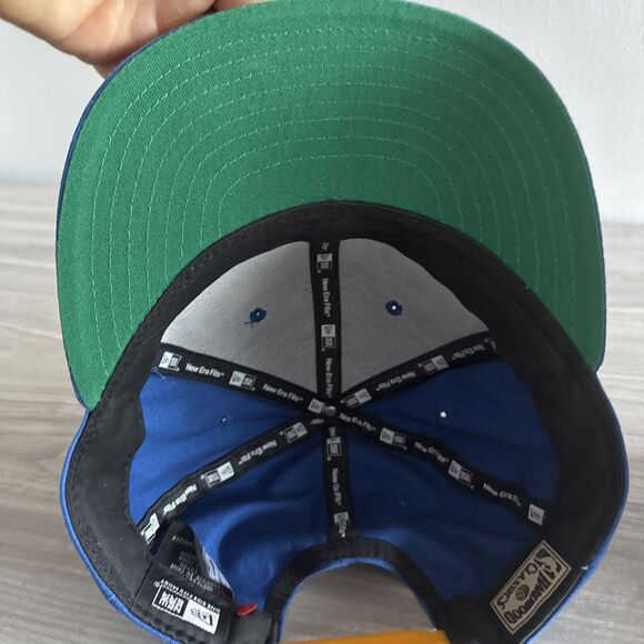 New Era Hardwood Classics Adjustable SnapBack Hat Blue Denver Nuggets NBA - Picture 6 of 7